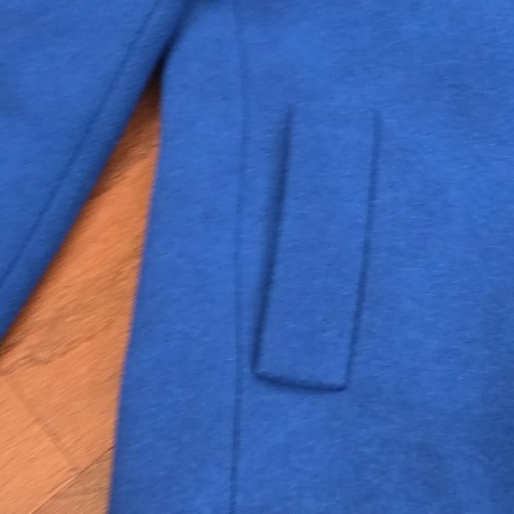Women's Blue Pea Coat - Picture 4 of 6